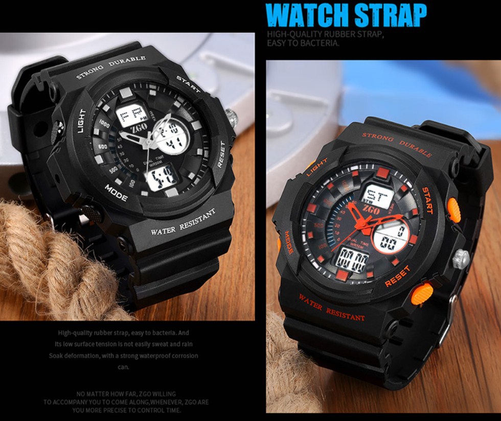 Водонепроницаемые электронные спортивные часы ZGO WATCH A316Z-X (123-108) - 15