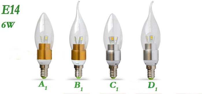 Энергосберегающие светодиодные лампы E12 / E14 / E27  - 3
