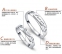 Серебряные S925 парные кольца для мужчины и женщины (124-110) - 6
