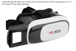 Очки виртуальной реальности VR Box 3D для 3.5" - 6.0" с пультом управления (113-100)